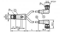 Y-соединительный кабель evc519