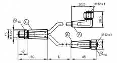 Y-соединительный кабель evt606