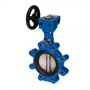 VFY-LG затвор дисковый DN50 PN16 корп. GG25 с резьб. проуш.; Диск- AISI 316; упл. EPDM; С редуктором Использовать ответные фланцы по ГОСТ 33259-2015 исполнение В, тип 01, тип 11 - 065B7460